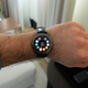 The Gear S2 Classic, with a leather strap and fancier bezel.